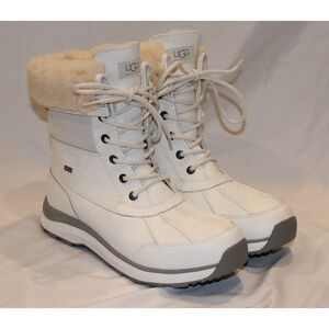 New UGG Women's ADIRONDACK III Leather Winter Waterproof Boots White